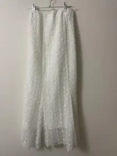 RayBEAM ホワイト レース マーメイドスカート