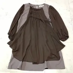 Super Beauty ビジュー ドレープチュニック ワンピース シアー 40のサムネイル