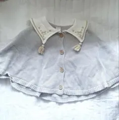 Cottoli ポンチョ 70-80cm ブルー