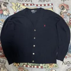Ralph Lauren 90s〜00s ラムウール　カーディガン　ネイビー