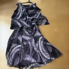 美品】TADASHI コレクション アシンメトリー フリルドレス 0 - メルカリ