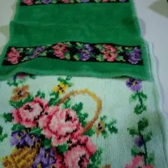 FEILER 花柄タオルハンカチ 2枚セット