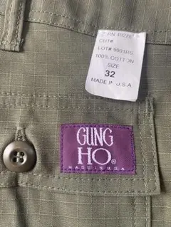 32新品デッド　GUNG HO アメリカ製　カーゴショート　ビンテージのサムネイル