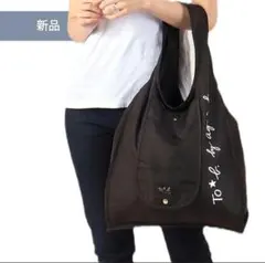 【新品】Black/ アニエスベーエコバッグ
