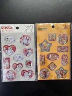 ベイマックスウォーターシール、ライオンキングウォーターシール、ディズニー、セリア