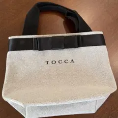 TOCCAミニトートバッグ リボン　ファンケルノベルティ