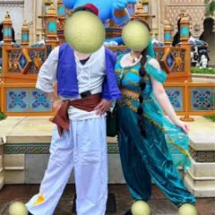 アラジン&ジャスミン仮装　ウィッグアクセサリー付き