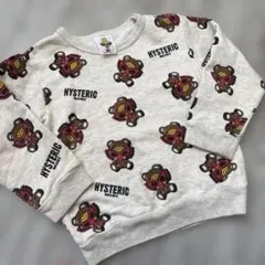 い*様 ヒステリックミニ　ブラウンテディ　総柄トレーナー