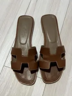 HERMES オランサンダル 茶色 サイズ39 Nanaさん専用 - メルカリ