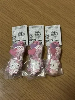 メゾピアノ×ハローキティ カプセルラバーマスコット ハローキティ 3点セット