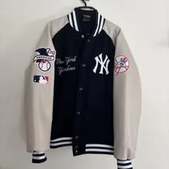 New York Yankees スタジャン M ネイビー/グレー