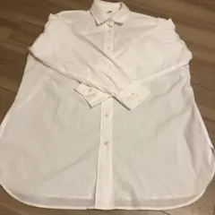 UNIQLOホワイト コットン 長袖シャツ　Sサイズ