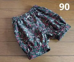 size90 シャツコーデュロイのハーフパンツ 　カフス裾