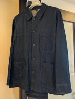 【上下セット】無印良品 カポック混 デニム セットアップ XL