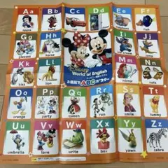 【新品未使用】DWE お風呂でABCポスター