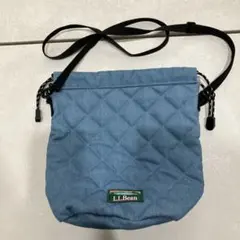 L.L.Bean キルティングショルダーバッグ 青