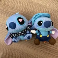 激レア】ディズニー スティッチ リロイ 和柄 ちりめん風 ぬいぐるみ
