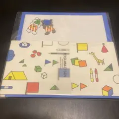 こぐまちゃん レターセット わかやまけんの世界展限定 ブルー