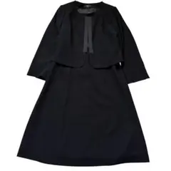 大きいサイズ Alama ブラックフォーマル 喪服 礼服 ワンピース 19号