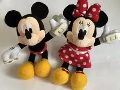 ミッキー　ミニー　肩のせ　ぬいぐるみ