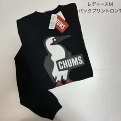 新品♡チャムス CHUMS レディースブービーバックプリントロンT サイズM黒