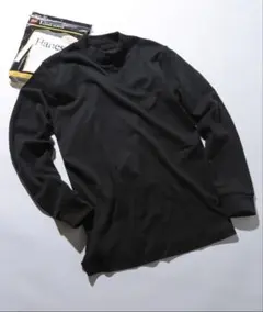 Hanes Suede Knit 長袖カットソー L ブラック