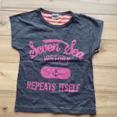 seven sea グレー ピンク Tシャツ 12M