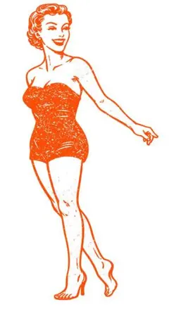 ピンナップガール　転写シート　ヴィンテージ 山田蓮 オリジナル