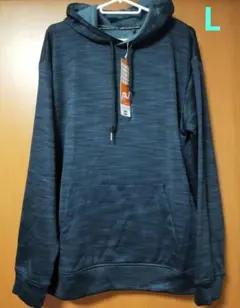 新品タグ付☆しまむらファイバーヒートドライ・バイ・ウォーム　裏起毛プルパーカーL