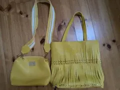 フォリフォリフリンジバック&ショルダーバッグ