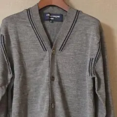 COMME des GARÇONS HOMME グレー カーディガン　肩にライン