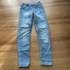 GU ライトブルースキニーデニムパンツ 150cm
