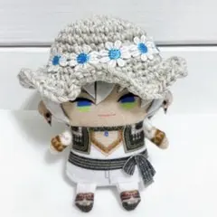 にじぱぺっと 麦わら帽子 水色 お花 にじぱぺ