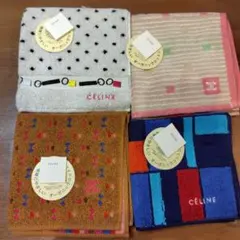 未使用CELINE マカダム タオルハンカチ セットㅡ2マカダム柄 - メルカリ