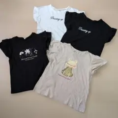 160キッズ女の子半袖Tシャツ4枚セット　ハニーベリー西松屋などのサムネイル