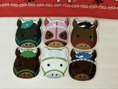 小皿食器 競走馬 カラフルダービープレート 6枚セット seria セリア