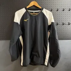 Mizuno ピステ・ウィンドブレーカー ブラック/ホワイト　XL