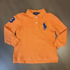 ポロラルフローレン　オレンジ ポロシャツ 長袖