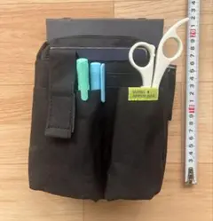 2way 働く女性のための 文具エプロンバッグ ホルダータイプ 黒