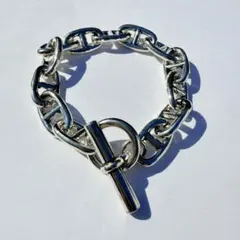 シルバー アンカーチェーンブレスレッ ト