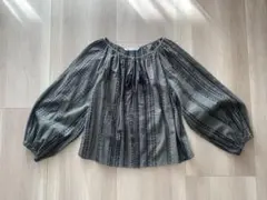 ZARA 長袖 ブラウス XSサイズ　カーキ