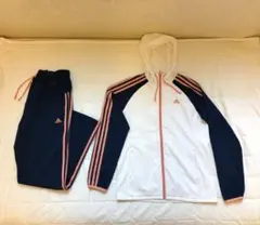 adidas ウインドブレーカー 通年ジャージ上下セット サイズ違い