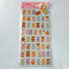 株式会社クーリア カラフルクマキャラクターシール ドロップシール ⚠️剥がれあり