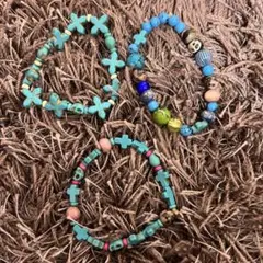 ビーズブレスレット 3本セット