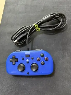 PS4 HORI ワイヤードコントローラー　ブルー　ホリパッドミニ