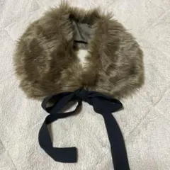 キッズ用ブラウンファーマフラー