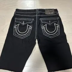 TRUE RELIGION ブラックショートパンツ トゥルー 34のサムネイル