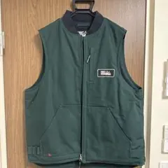 FIRST DOWN ダークグリーン ダウンベスト