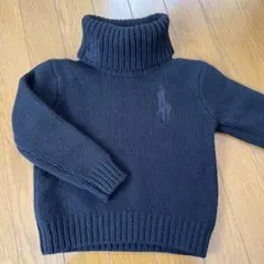 ポロ　ラルフローレン　ハイネック　ニット　セーター　ビッグポニー　キッズ 100