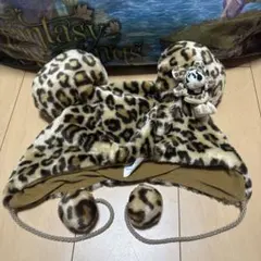 最終価格 廃盤品 ディズニー ミニー ファンキャップ ヒョウ柄 ぬいぐるみ付き